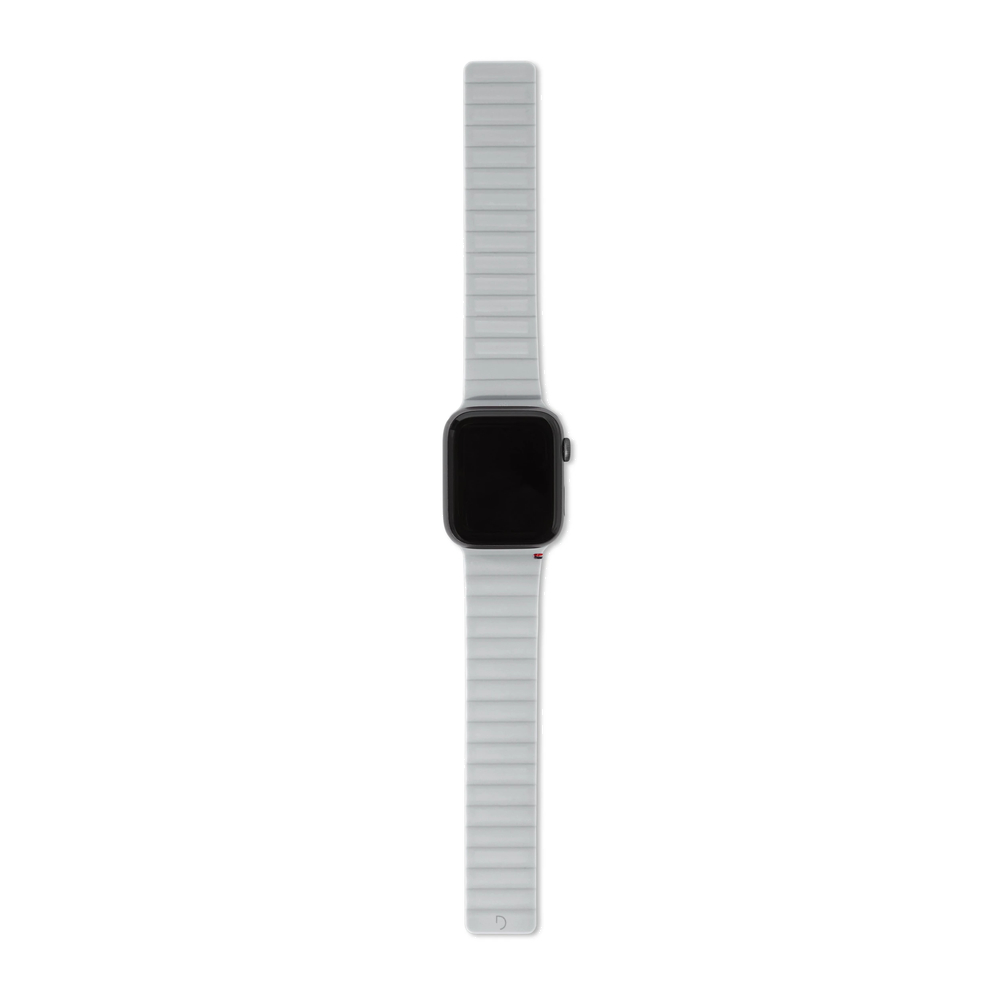  Ремешок Decoded Sillicone Magnetic Traction Strap для Apple Watch 6/SE/5/4 (44mm) силиликон серый